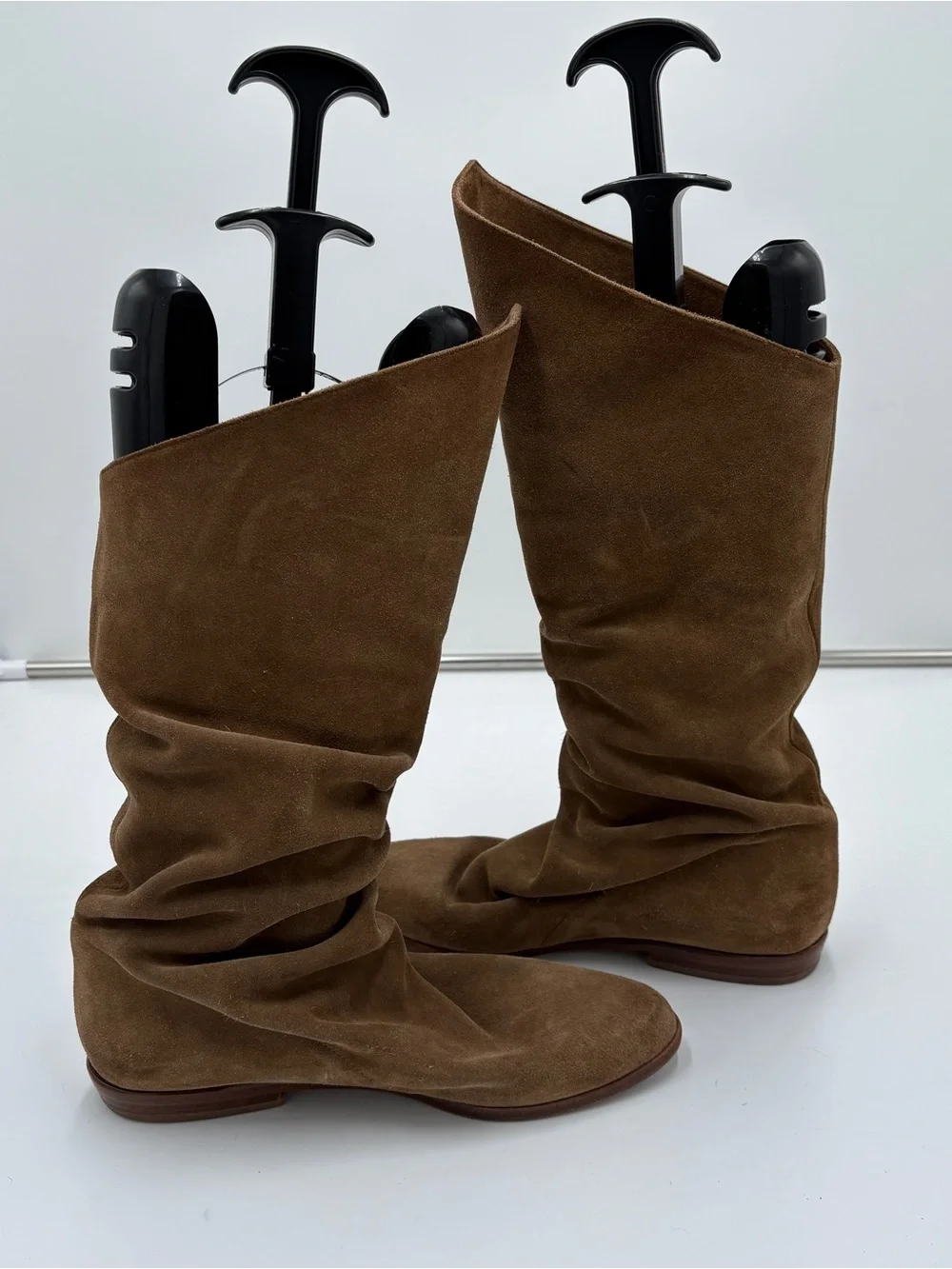 Vintage 70s Brown Suede Slouchy Tall Knee High Whimsigoth Hippie Women’s Size 8